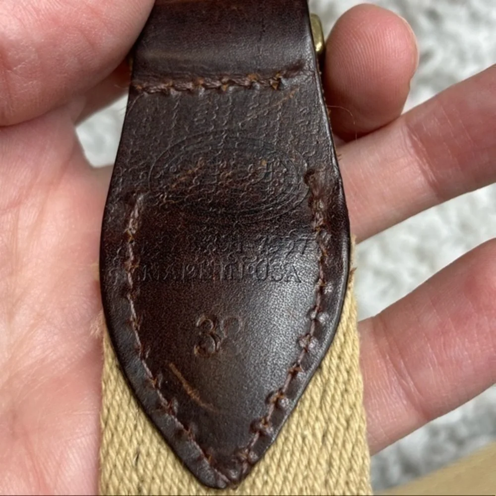 YRI Myles‎ Standish golf belt sz 38